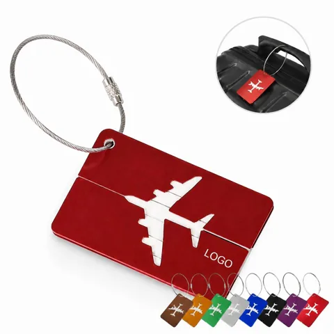 Rigid Aluminum Luggage ID Tag with Vivid Colors