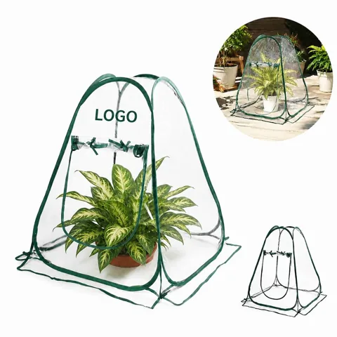 Clear PVC Plant Greenhouse Cover with Roll-Up Vent