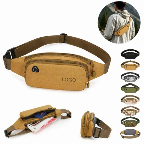 Travel Waist Pack with Cable Port and Padded Back