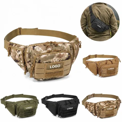 Outdoor Utility Waist Pack 8L with Multiple Zip Pockets