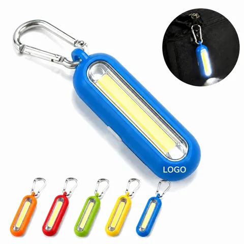 Compact COB LED Mini Light with Carabiner Clip for Camping