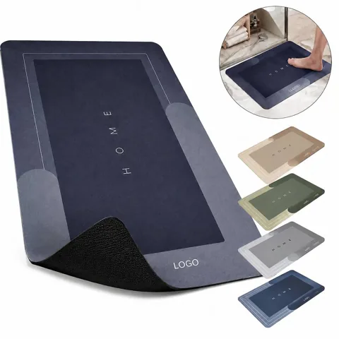 Super Absorbent Diatom Mud Bath Mat Quick Dry Non Slip