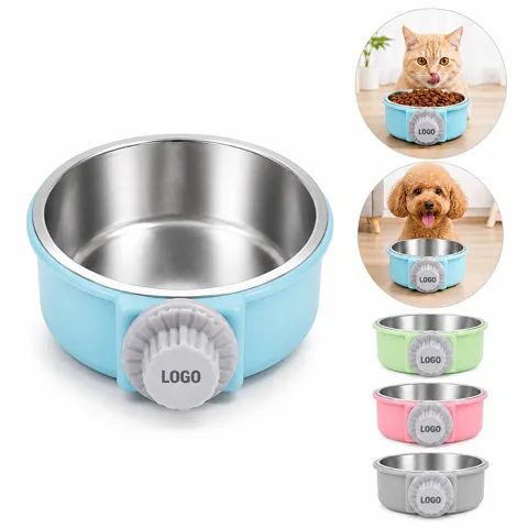 Detachable Metal Hanging Pet Feeder Cup for Cage