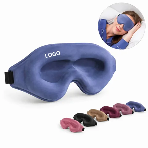 3D Contoured Sleep Mask Ultra Soft Ice Silk Blackout Eye