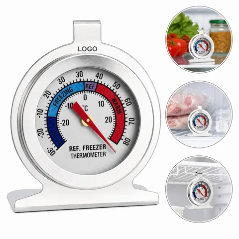 Stainless Steel Refrigerator Freezer Thermometer, -20