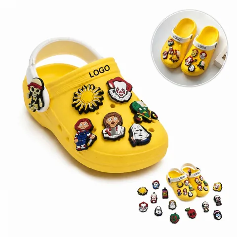 Customizable PVC Shoe Charm Set, Waterproof & Secure Fit