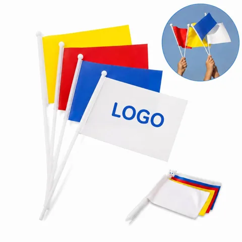 Dual Side Printed Mini Paper Flags for Party Decoration