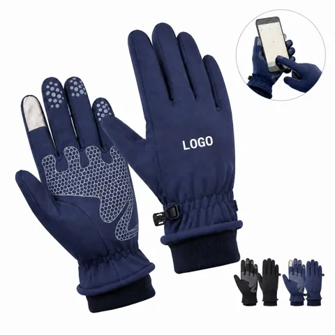 Touch Screen Snowboard Gloves with Silicone Grip Palm