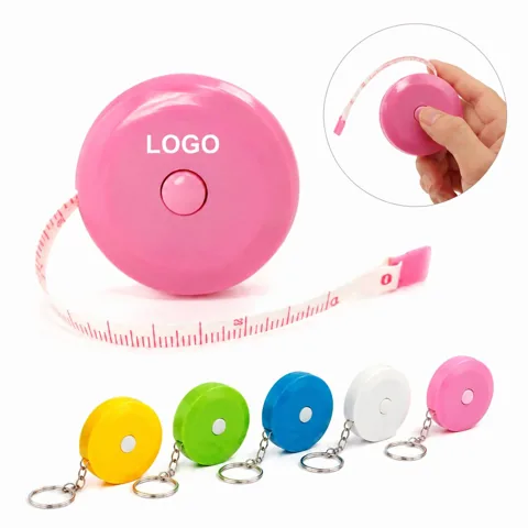 150cm Flexible Circular Tape Measure Keyring with Metric