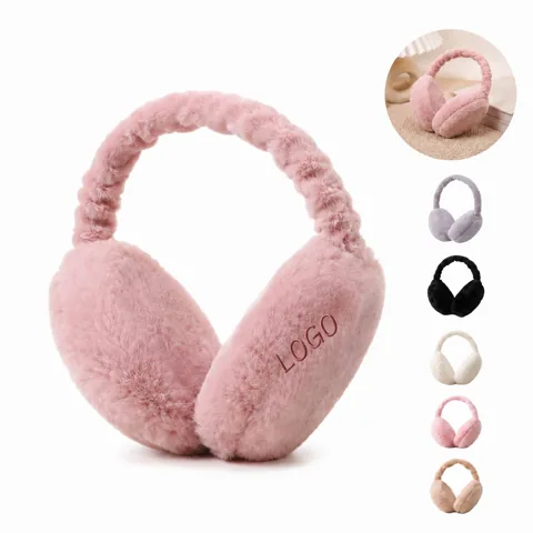 Cozy Foldable Ear Warmers for Winter, Burger-Shaped
