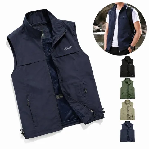Lightweight Angler Utility Vest Outdoor Hiking Camping