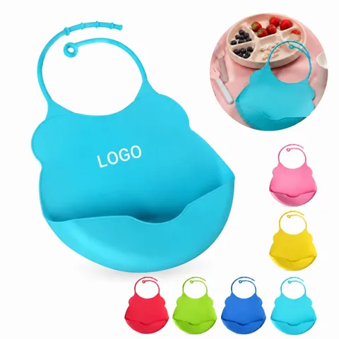 Premium Silicone Baby Bibs Waterproof Protector, Easy Clean