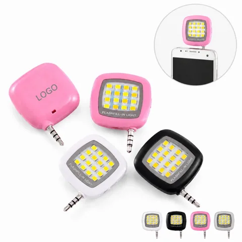 Mini LED Selfie Light Clip Rechargeable USB 16 LEDs