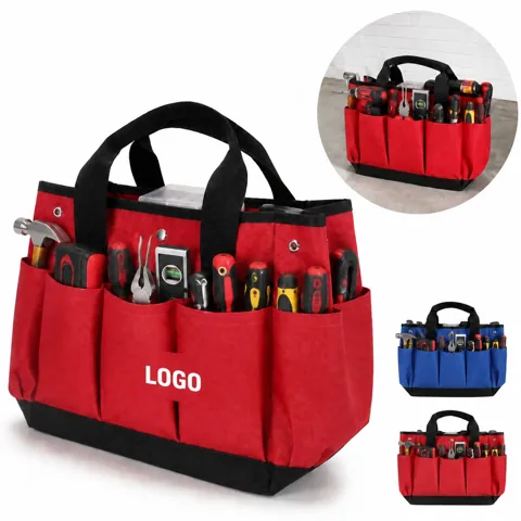 Gardening Tool Carrier Tote with Multiple Pockets