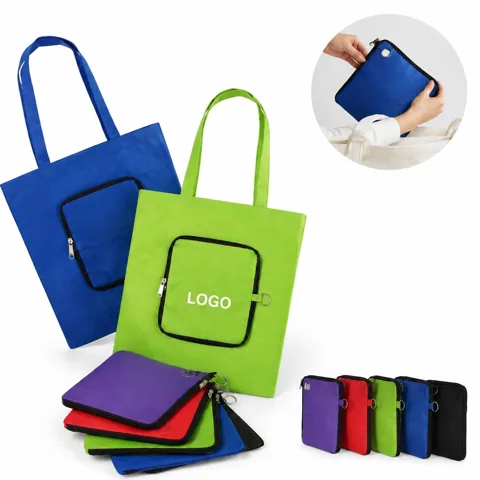 Compact Reusable Shopping Tote, Recycled Eco-Friendly