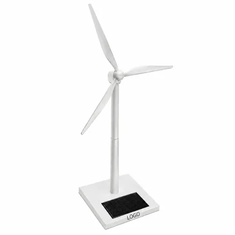 Solar Wind Turbine Replica Desk Ornament, Educational Gift
