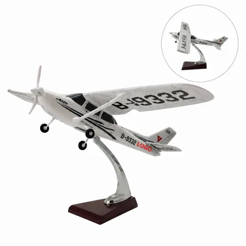 Custom Plane Building Set with Pilot Figure, Collectible