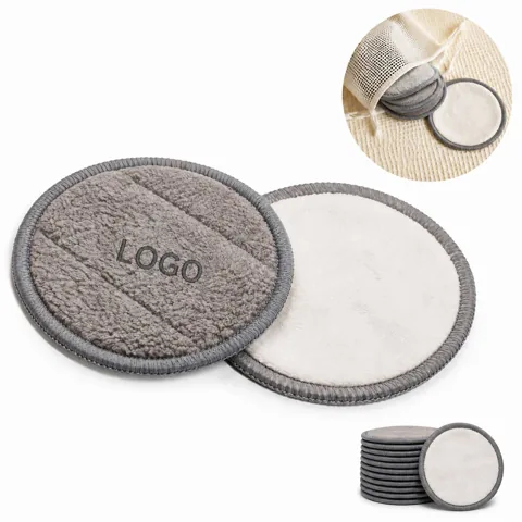 Sustainable Reusable Charcoal Bamboo Face Pads, Zero