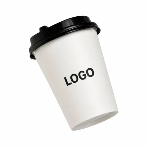 Eco Friendly 12 oz Disposable Paper Coffee Cups, Leak