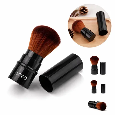 Retractable Face Brush with Protective Cover for Travel