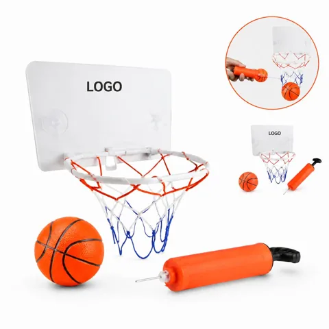 Portable Mini Basketball Hoop Kit with Ball & Pump