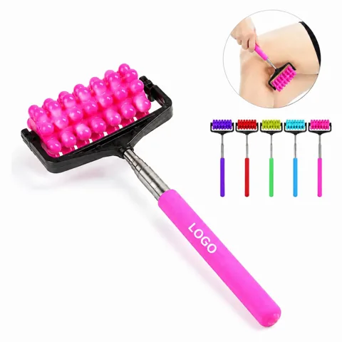 Adjustable Stainless Steel Back Massager with Non-Slip