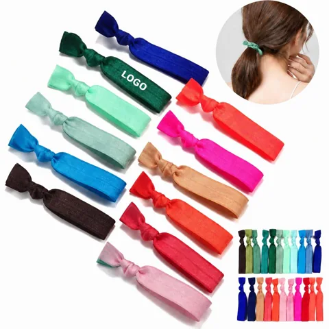 Soft Stretchy Hair Elastics for Women Girls, Secure Hold