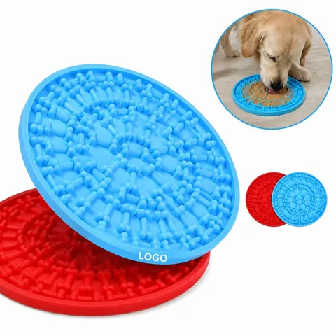 Food Grade Silicone Lick Mat Slow Feeder for Dogs Cats