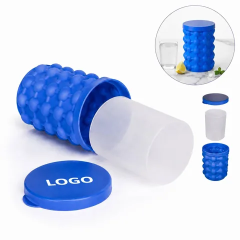 Space Saving Dual Chamber Ice Cube Mold Bucket