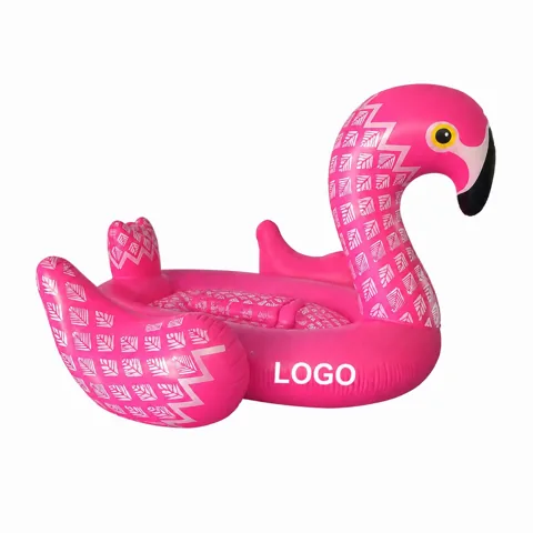 Jumbo Pink Flamingo Pool Float with Confetti Fill
