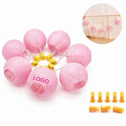 LED Paper Lantern with Built-In Lights for Party & Wedding