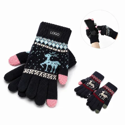 Thermal Touchscreen Gloves Double Layer Warmth for Cold