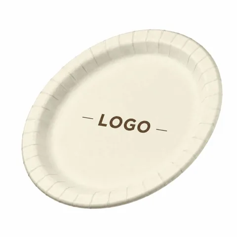 Heavy-Duty White Cardboard Disposable Plates for Parties