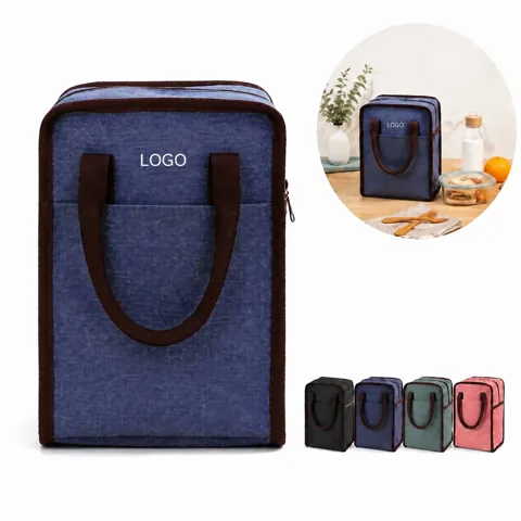 Insulated Meal Carrier Tote with Reusable PEVA Liner