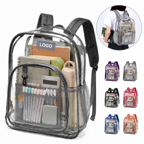 Clear PVC Backpack for Venue Security Checks