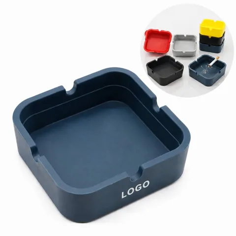 Flexible Silicone Ashtray Dual Groove Stand for Cigar