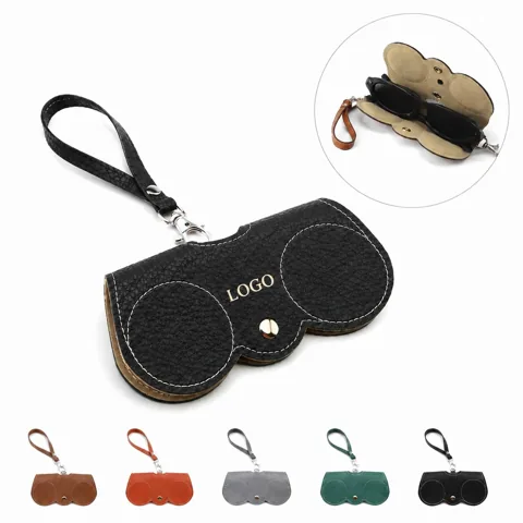 Premium Leather Glasses Case Pouch with Soft Lining