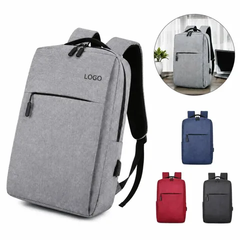 USB Charging Travel Laptop Backpack Water-Resistant Fit