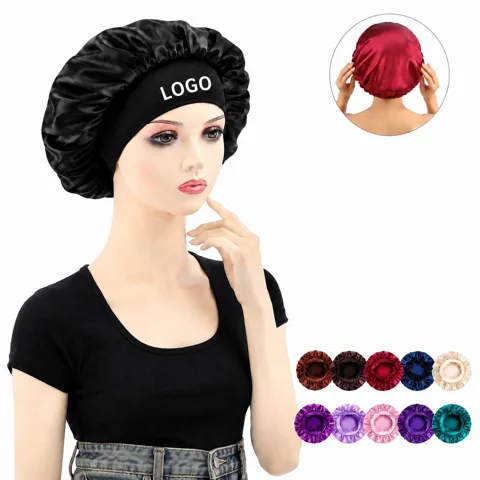 Luxury Satin Sleep Bonnet for Hair Protection, Anti-Frizz