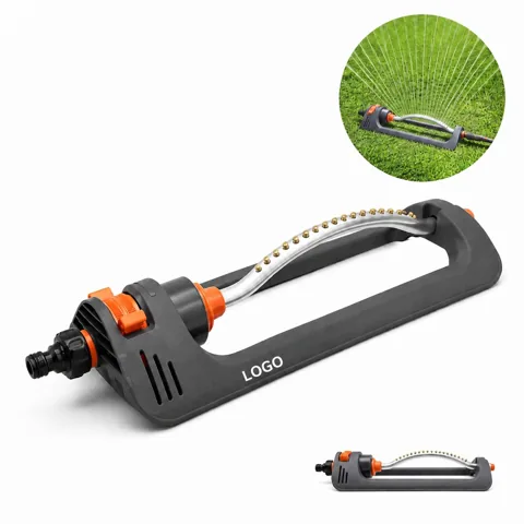 180° Oscillating Lawn Sprinkler with Custom Logo, 19 Nozzles