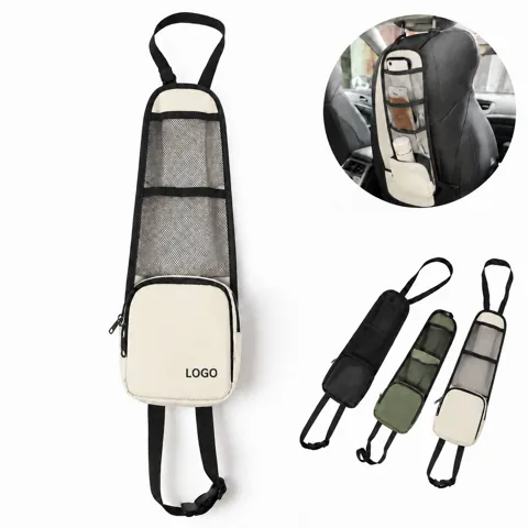 Car Seat Side Storage Organizer Pouch with Adjustable Straps