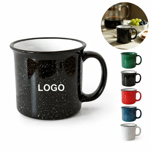 Speckled Ceramic Campfire Mug for Coffee Tea Cocoa