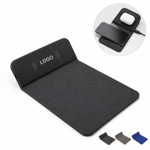Foldable Wireless Charging Mouse Pad Desk Mat with Smart