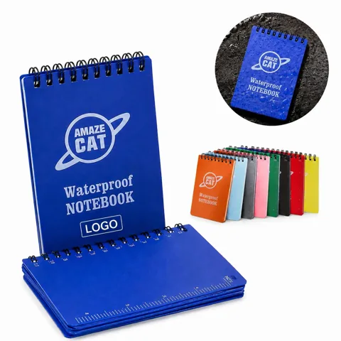 Portable Spiral Notebook, A5 Lined Paper, 100 Sheets