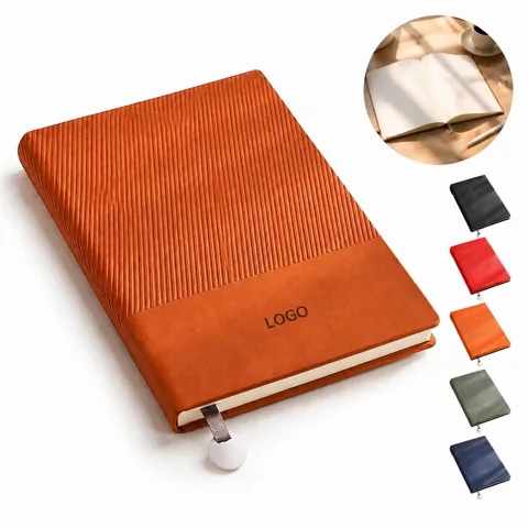 Premium PU Leather Journal Notebook with Pen Loop, 200