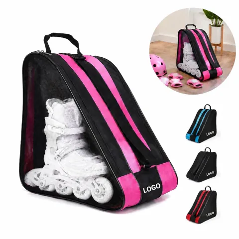 Roller Skate Equipment Bag Water-Resistant Oxford with Mesh