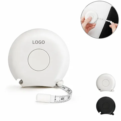 Compact Retractable Tape Measure, One-Button Retracting