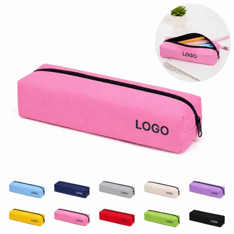 Canvas Stationery Pouch with Smooth Zipper, Durable Fabric