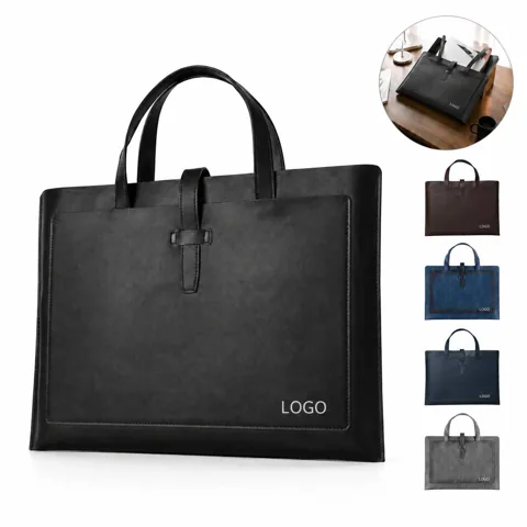Soft Leather Portfolio Wallet Organizer for Travel