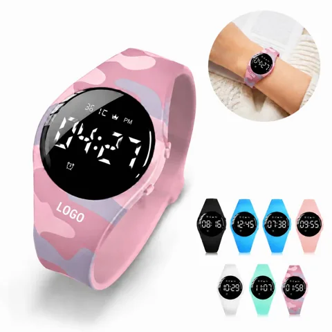 Kids Step Counter Sport Watch with Soft Silicone Band